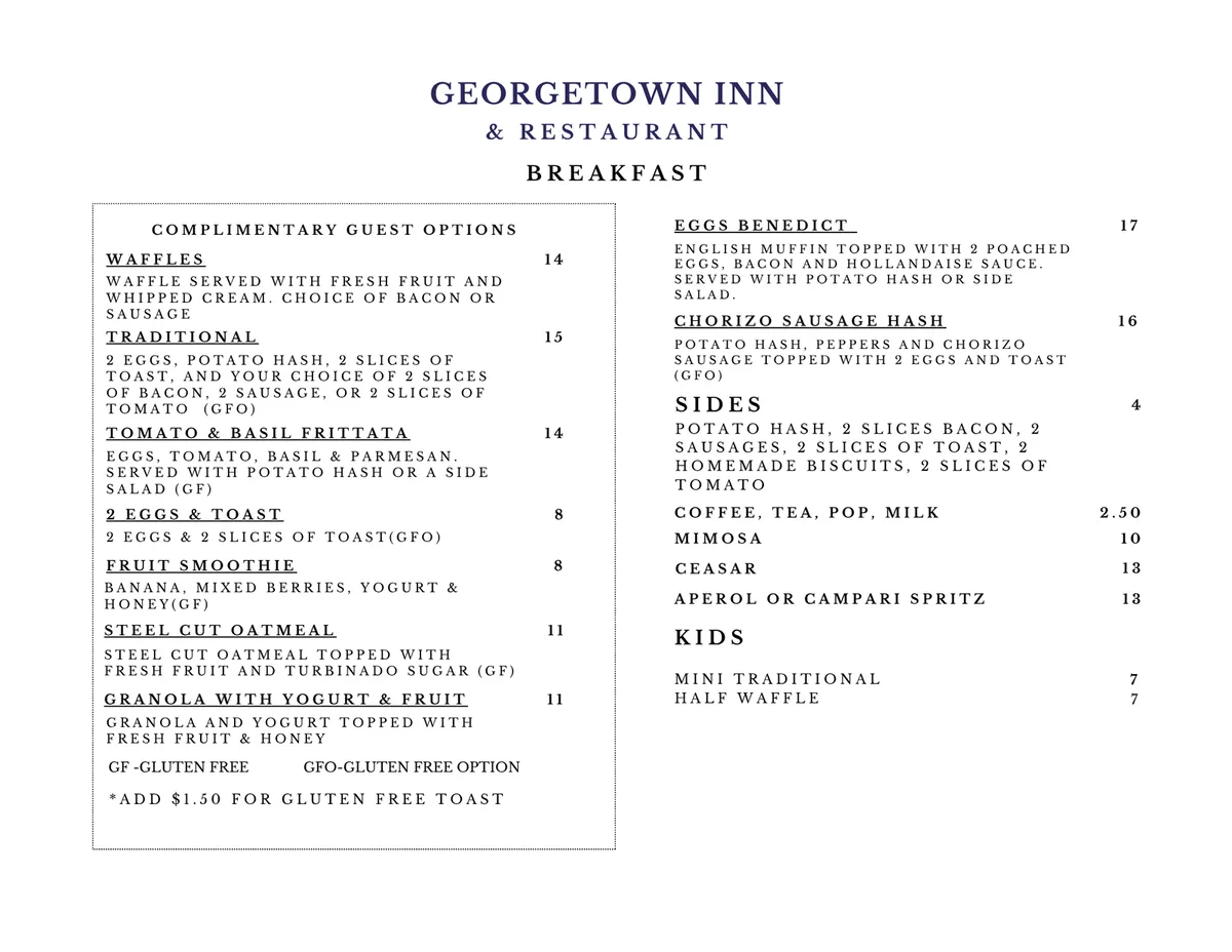 The Georgetown Inn & Restaurant — 5