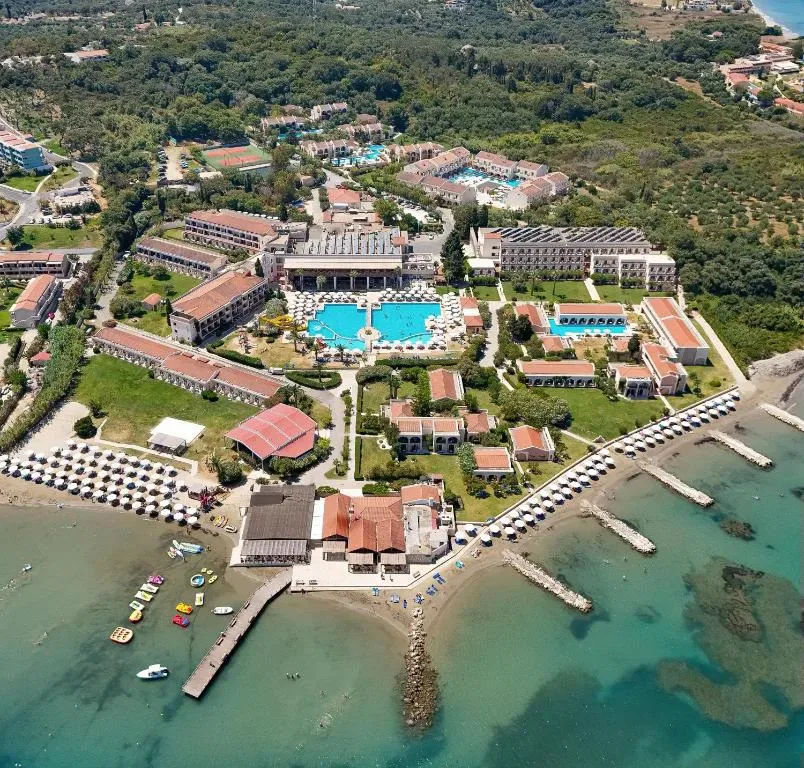 Roda Beach Resort pool area in Corfu