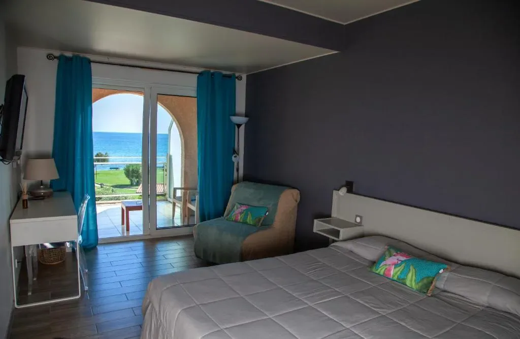 Hôtel San Lucianu beachfront in Moriani Plage, Corsica