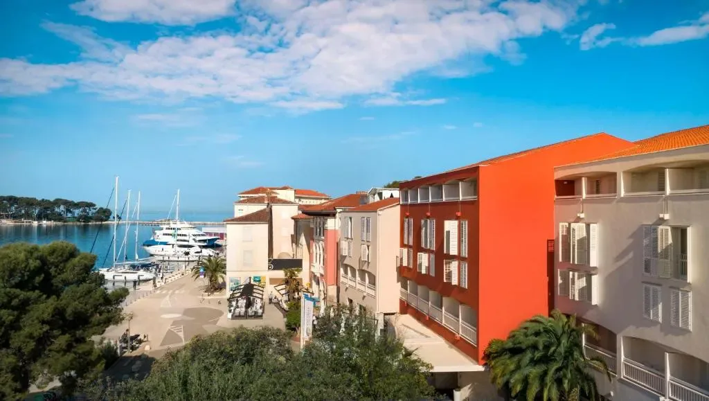 Valamar Riviera Hotel facade on the Poreč promenade