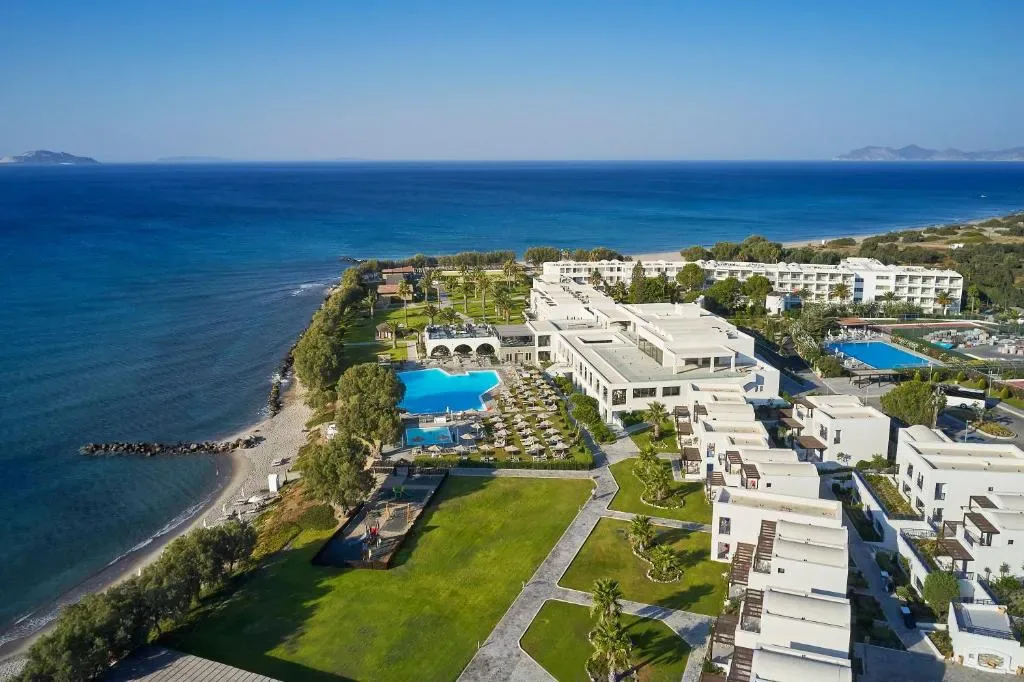 Atlantica Beach Resort Kos seen from the pool terrace, Kardamena