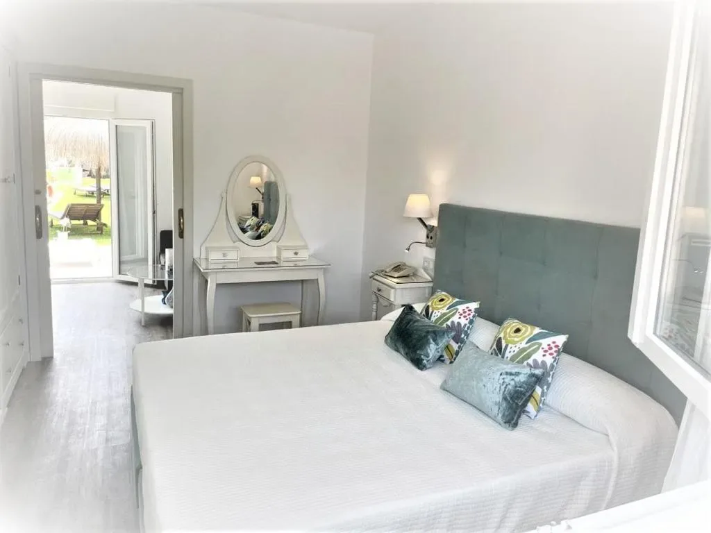 Hotel Malaga Picasso exterior and garden area in Guadalmar