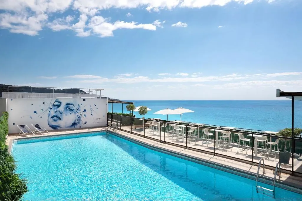 Le Meridien Nice facade on Promenade des Anglais