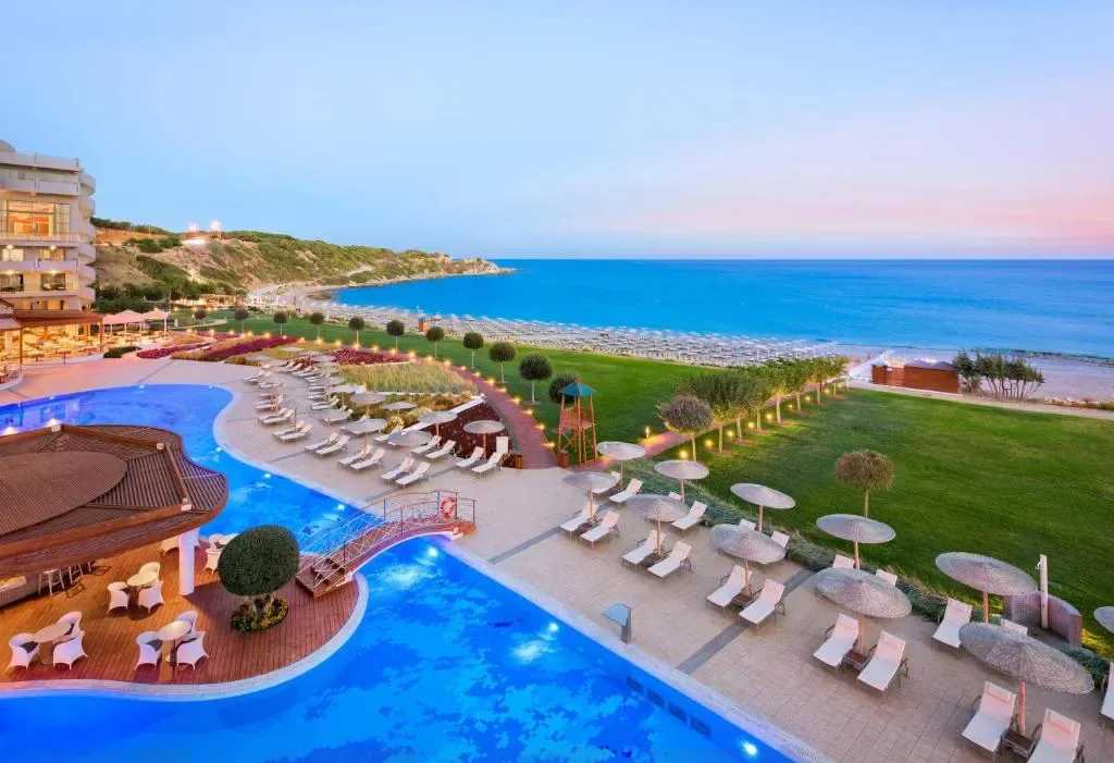 Lagoon pool at Elysium Resort & Spa, Kallithea, Rhodes