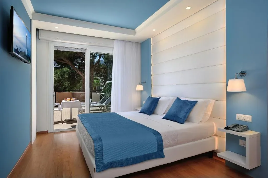 Hotel Concord facade in central Riccione, Italy