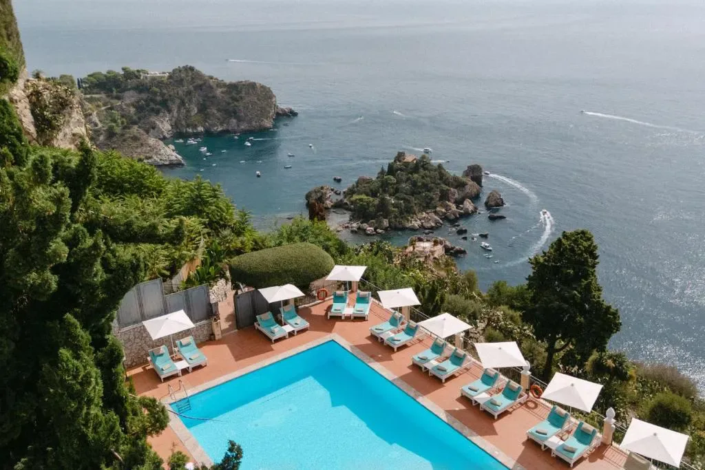 Piscine du spa au Grand Hotel San Pietro, Taormine