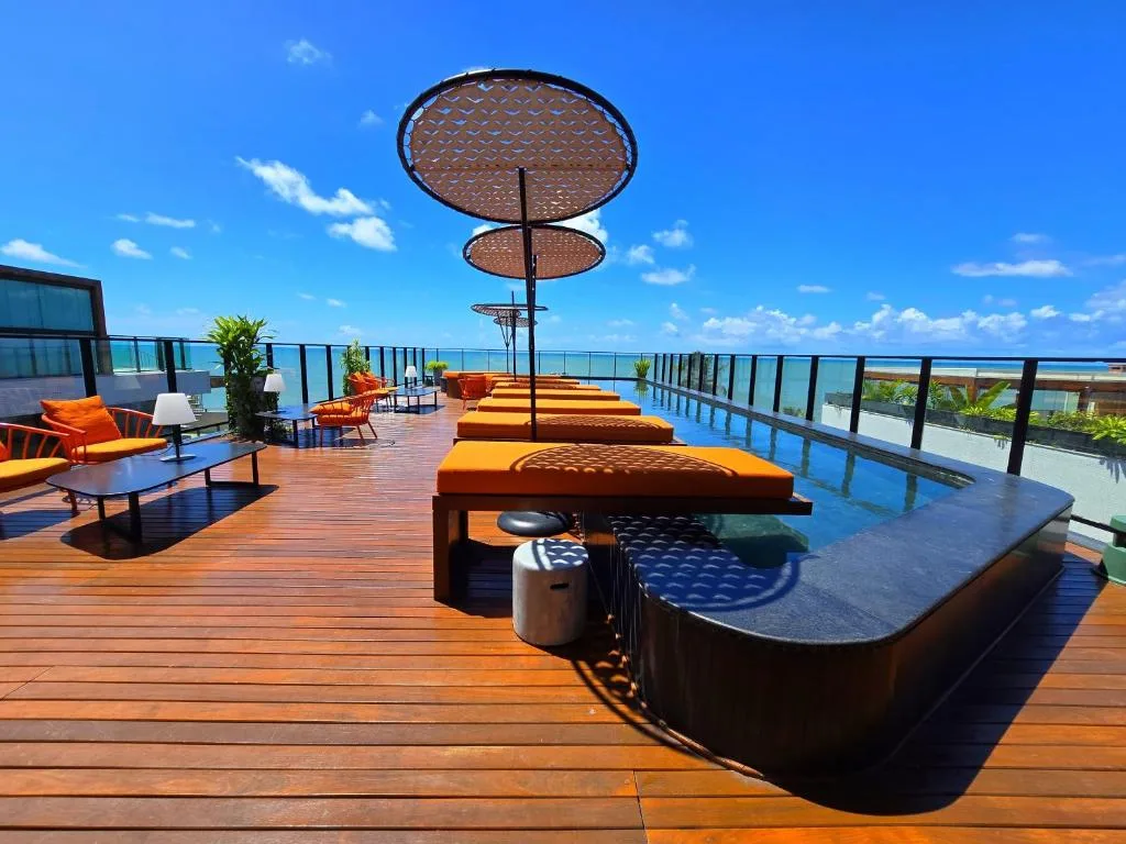 Flat 409 Premium com Sacada e Vista Mar l Frente Mar Cabo Branco - Setai Edition