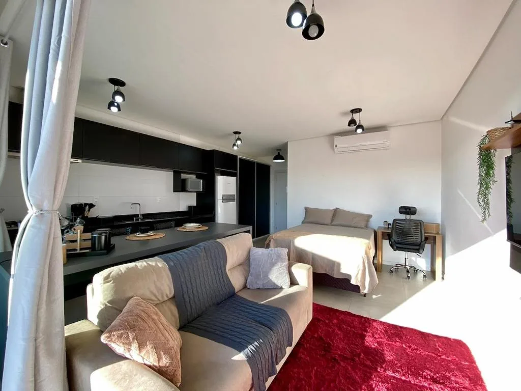 Flat Xavante no Centro Com Garagem, Vista e Mobilia — 4