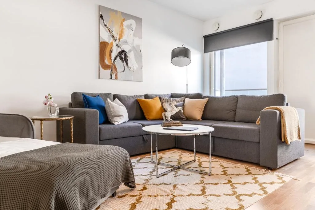 City center apartment with free parking and sauna